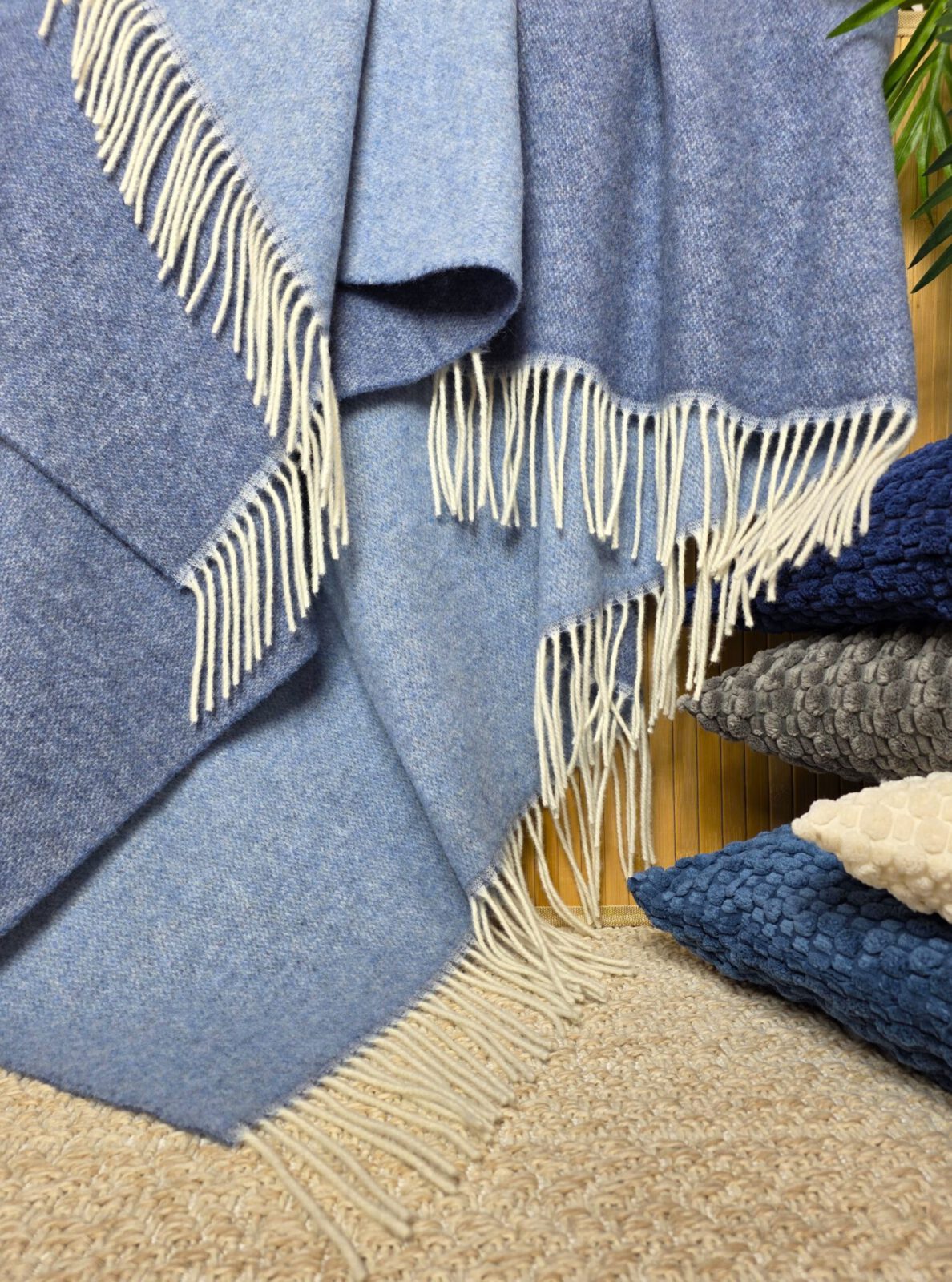 Wolldecken und Wollplaids