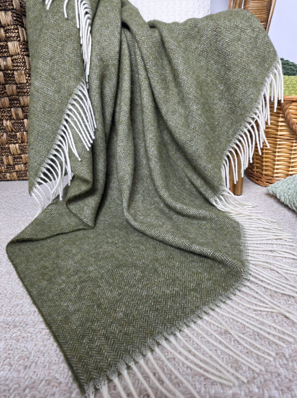 Wolldecken und Wollplaids