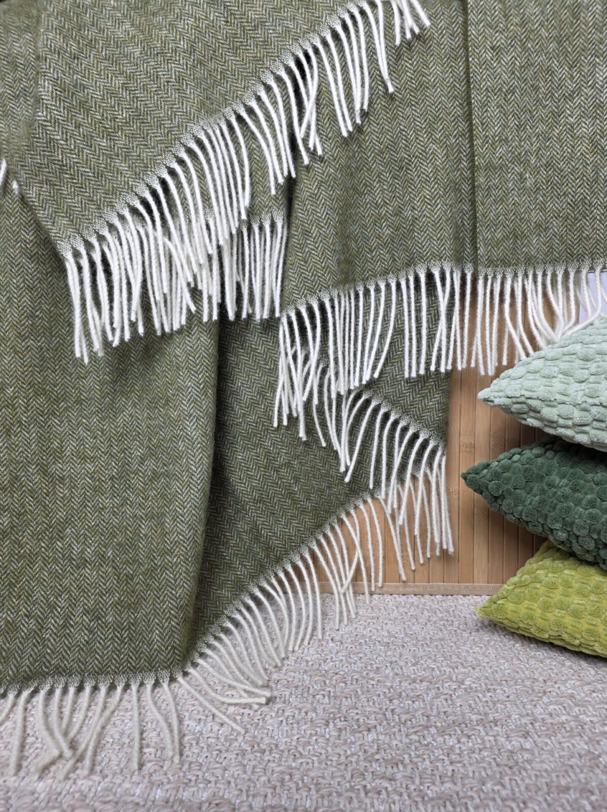 Wolldecken und Wollplaids