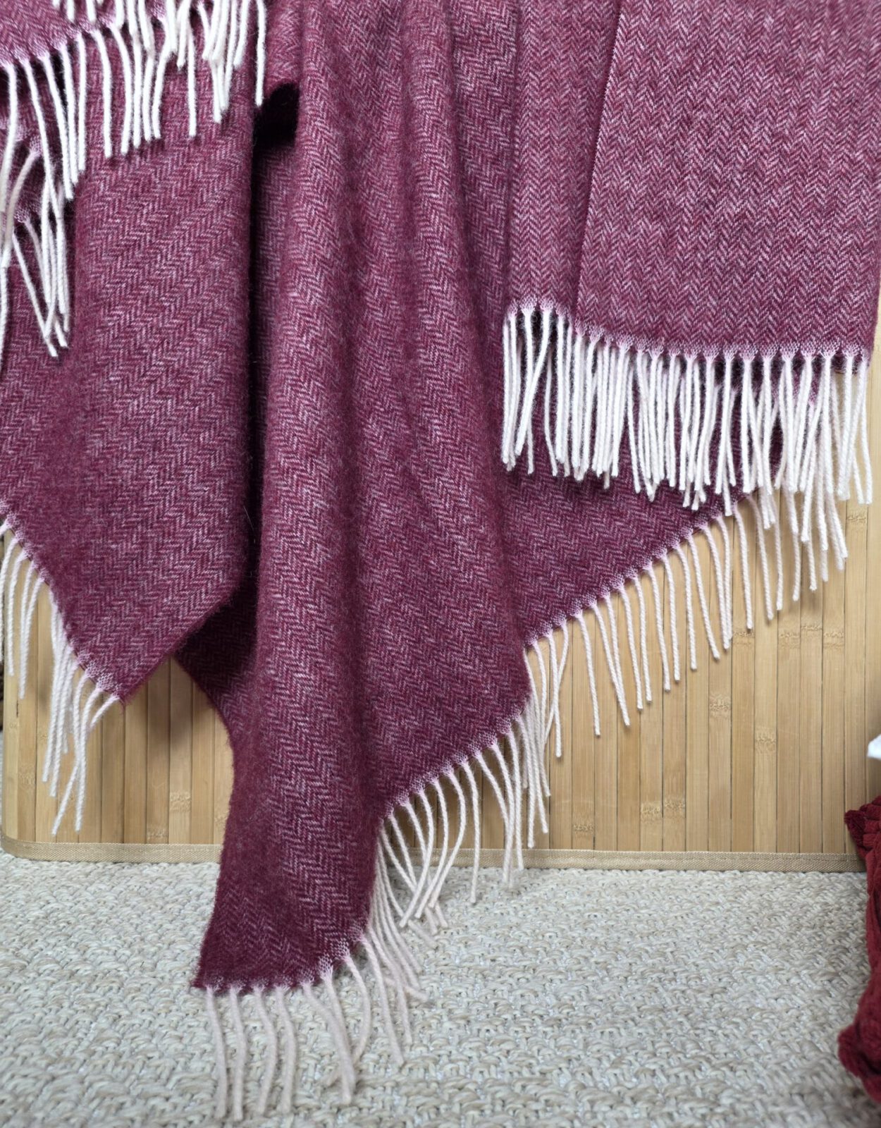 Wolldecken und Wollplaids