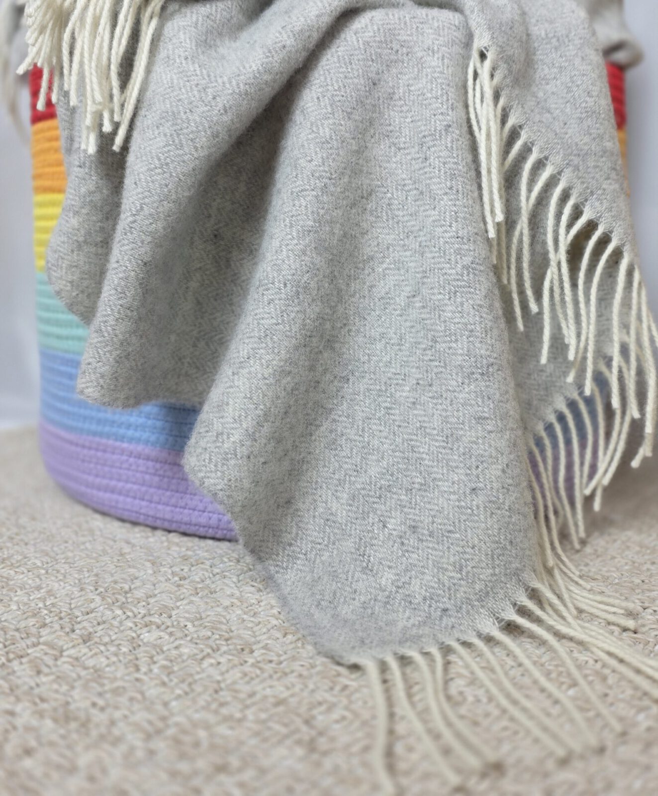 Wolldecken und Wollplaids