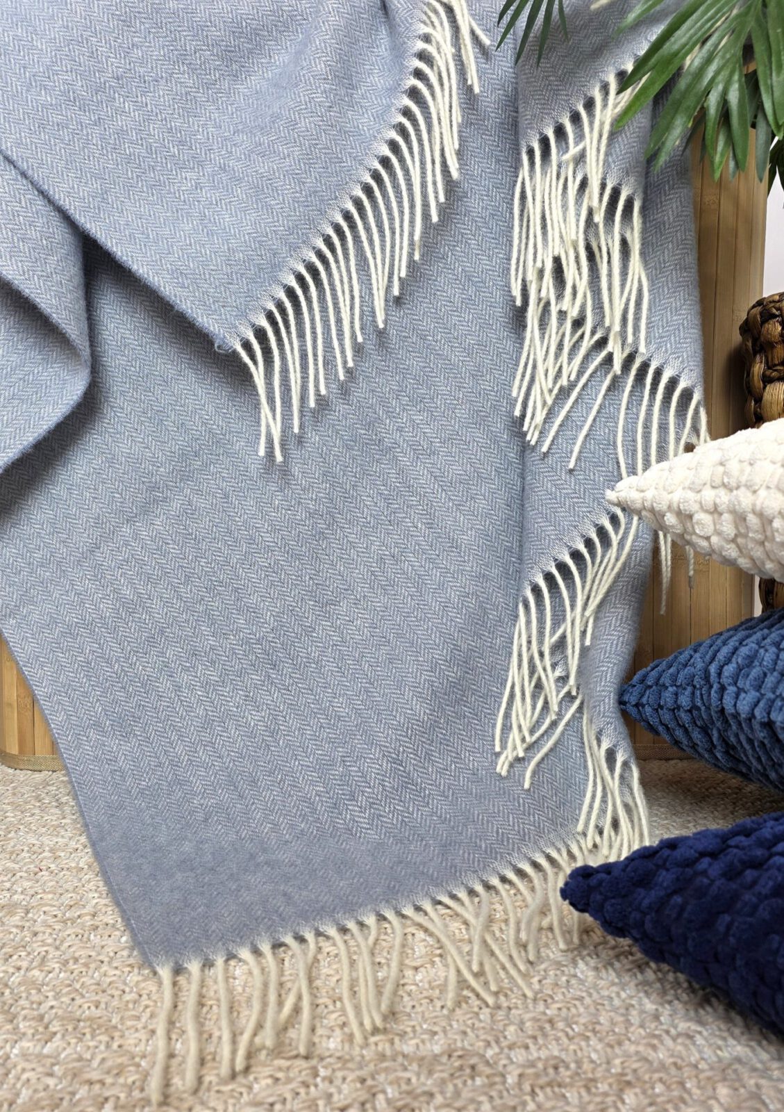 Wolldecken und Wollplaids