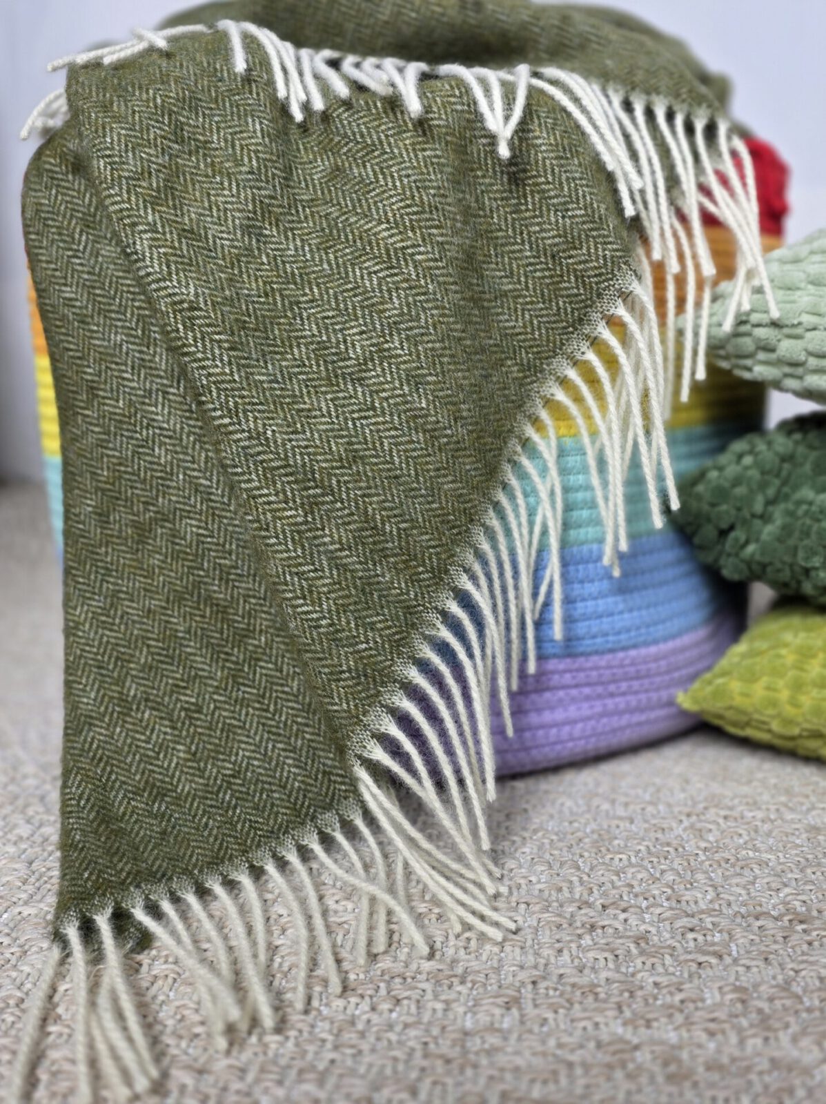 Wolldecken und Wollplaids