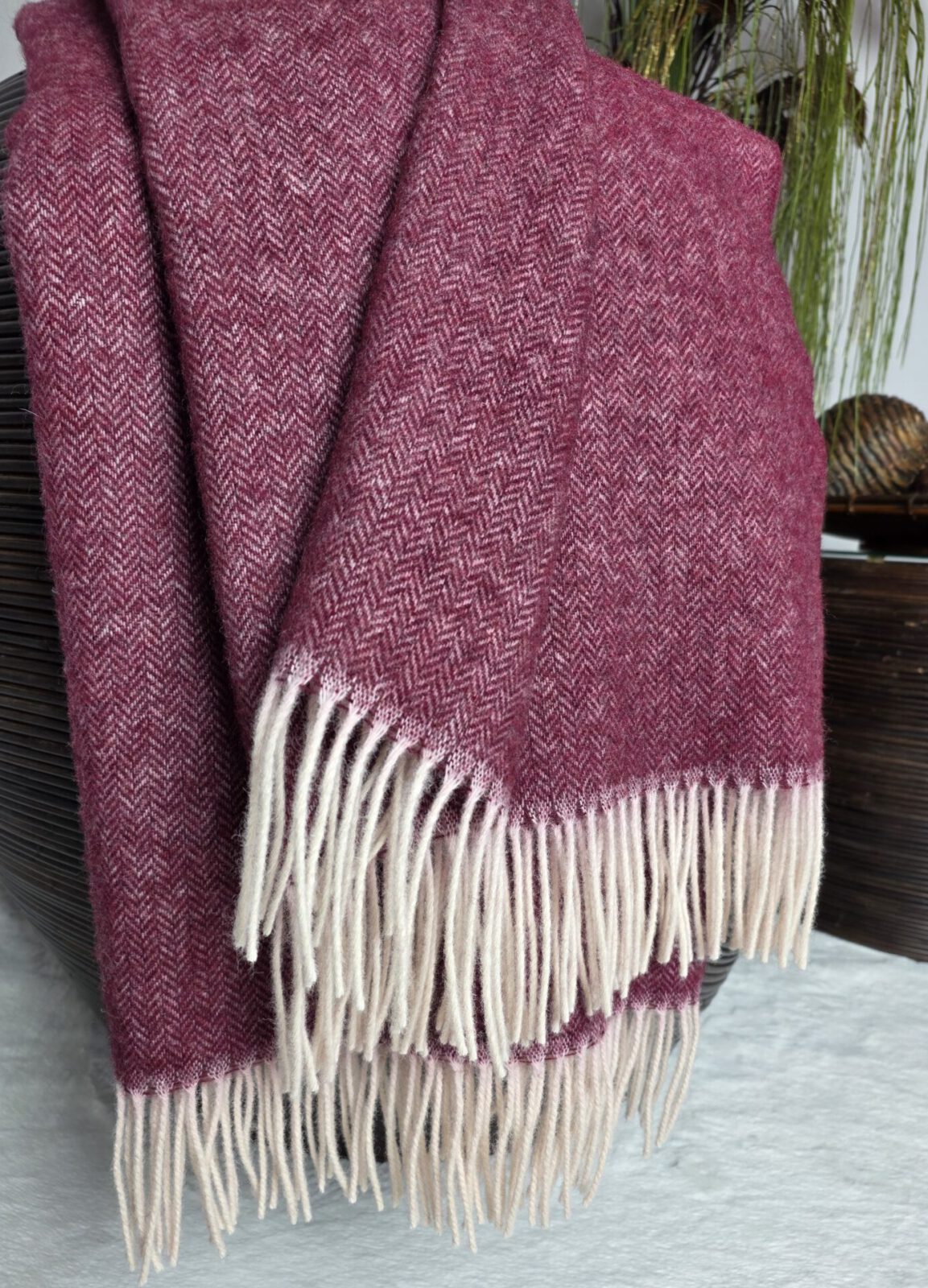 Wolldecken und Wollplaids