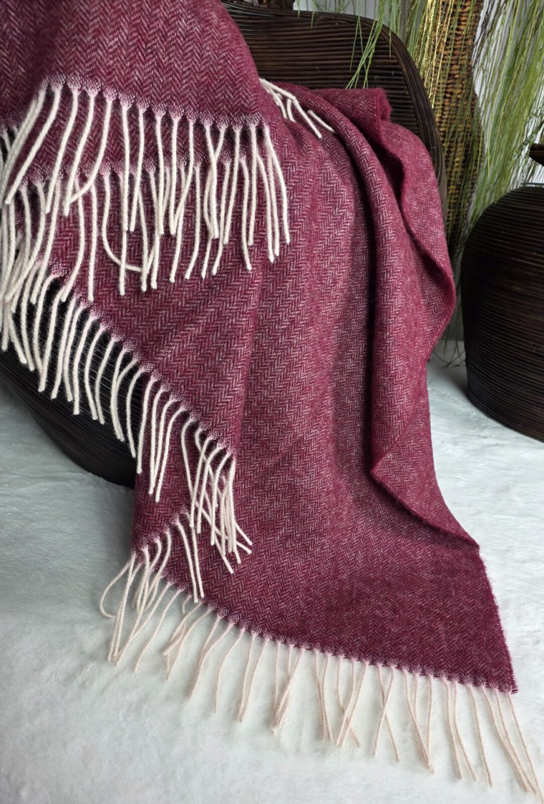 Wolldecken und Wollplaids