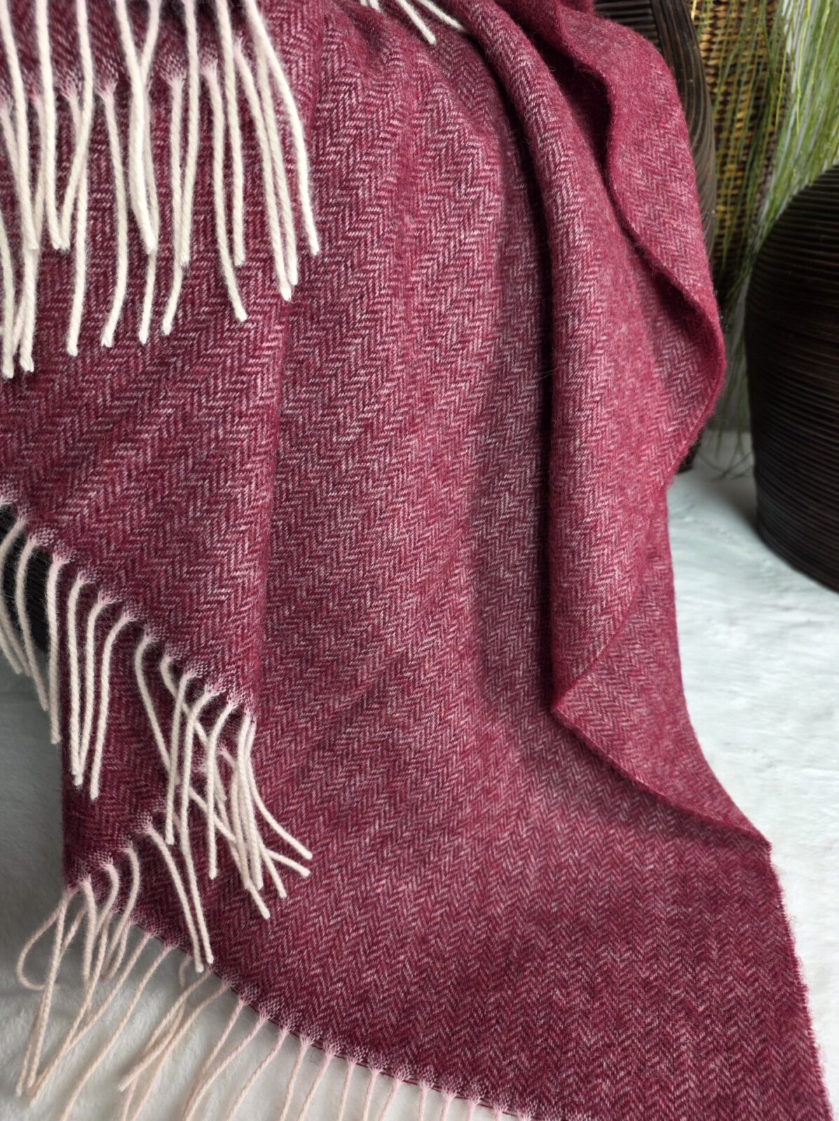 Wolldecken und Wollplaids