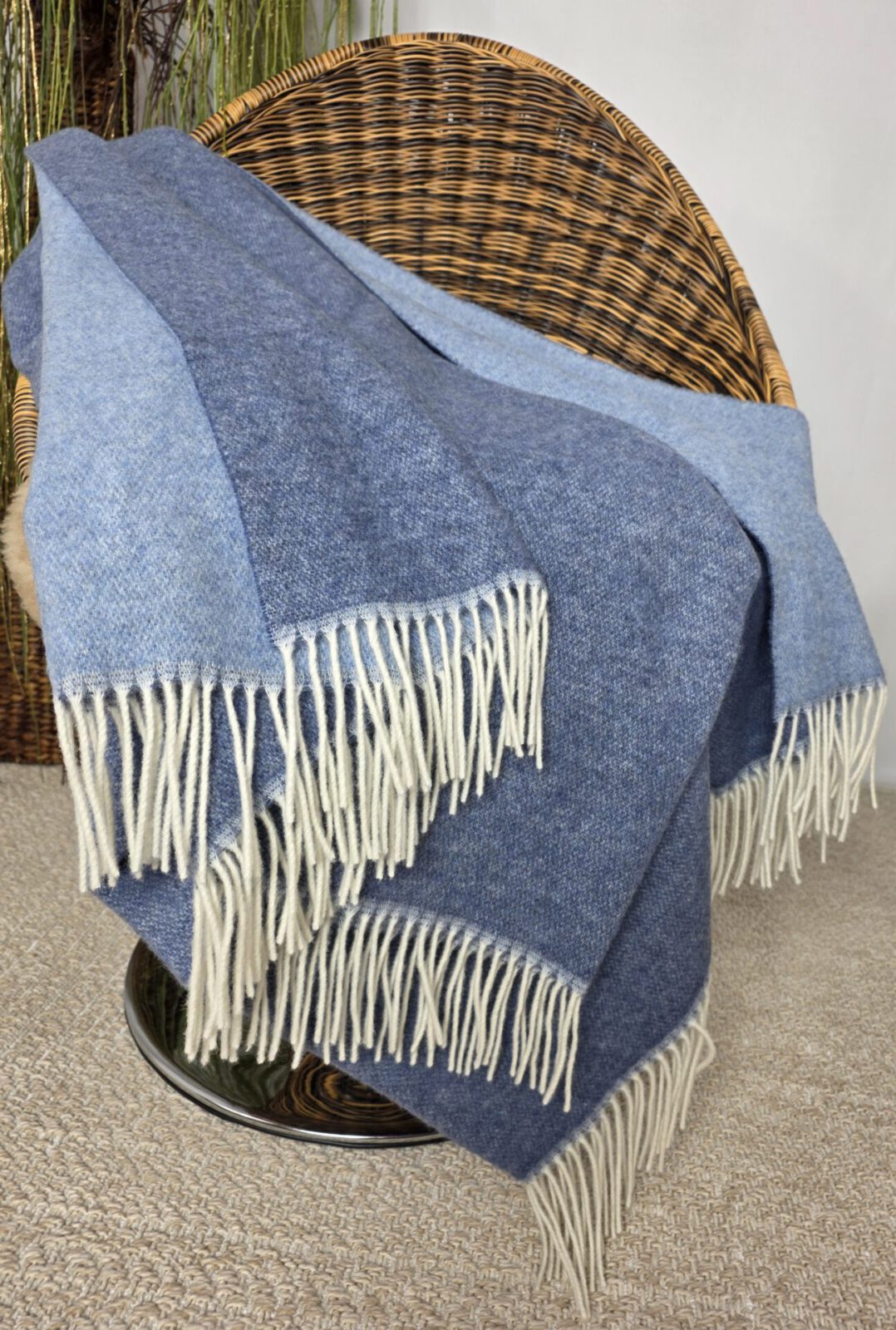 Wolldecken und Wollplaids