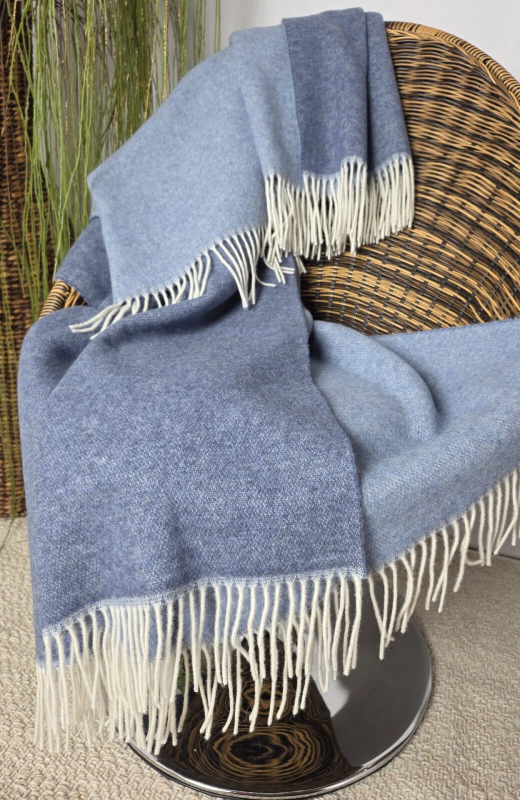 Wolldecken und Wollplaids