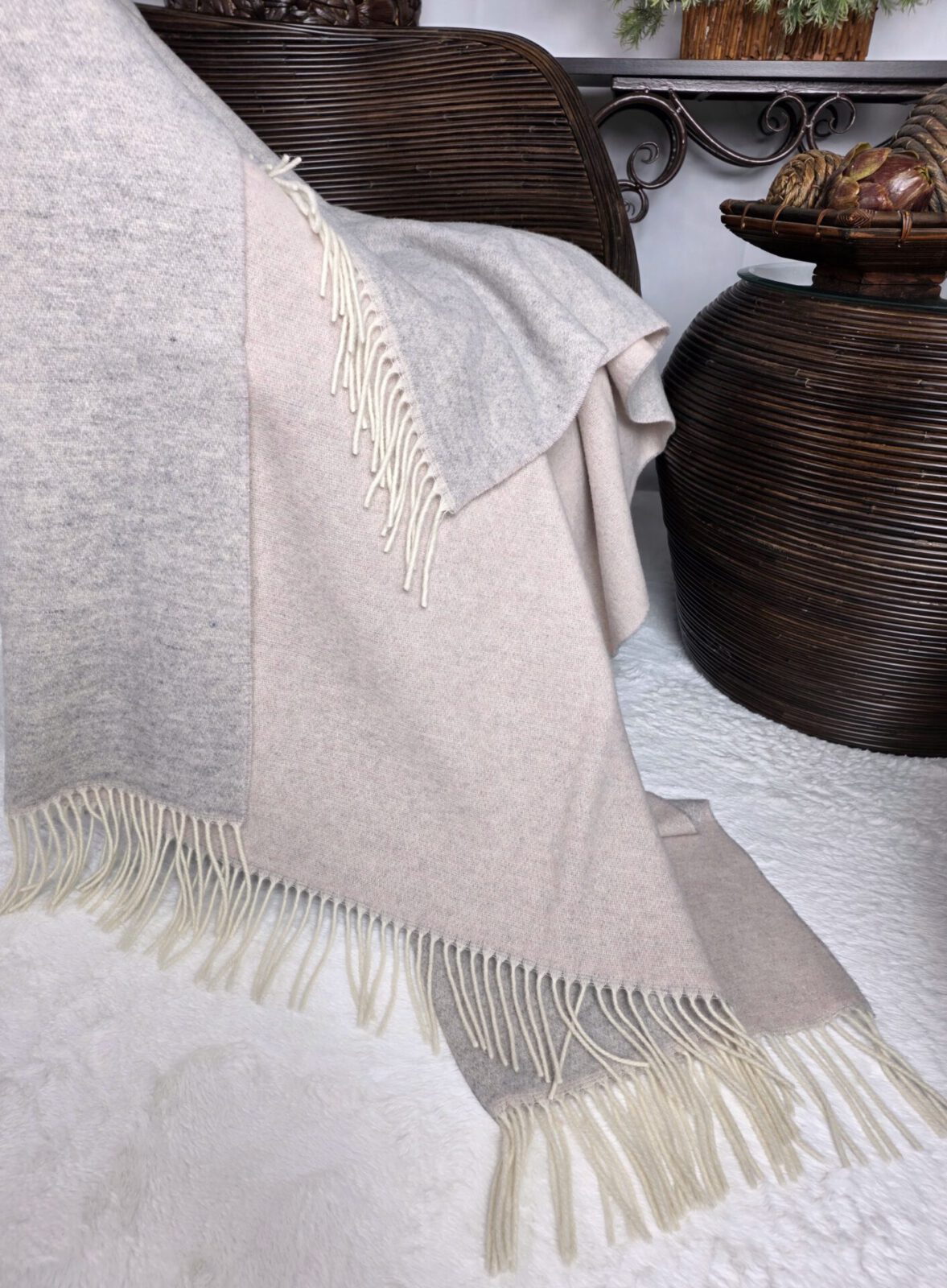 Wolldecken und Wollplaids