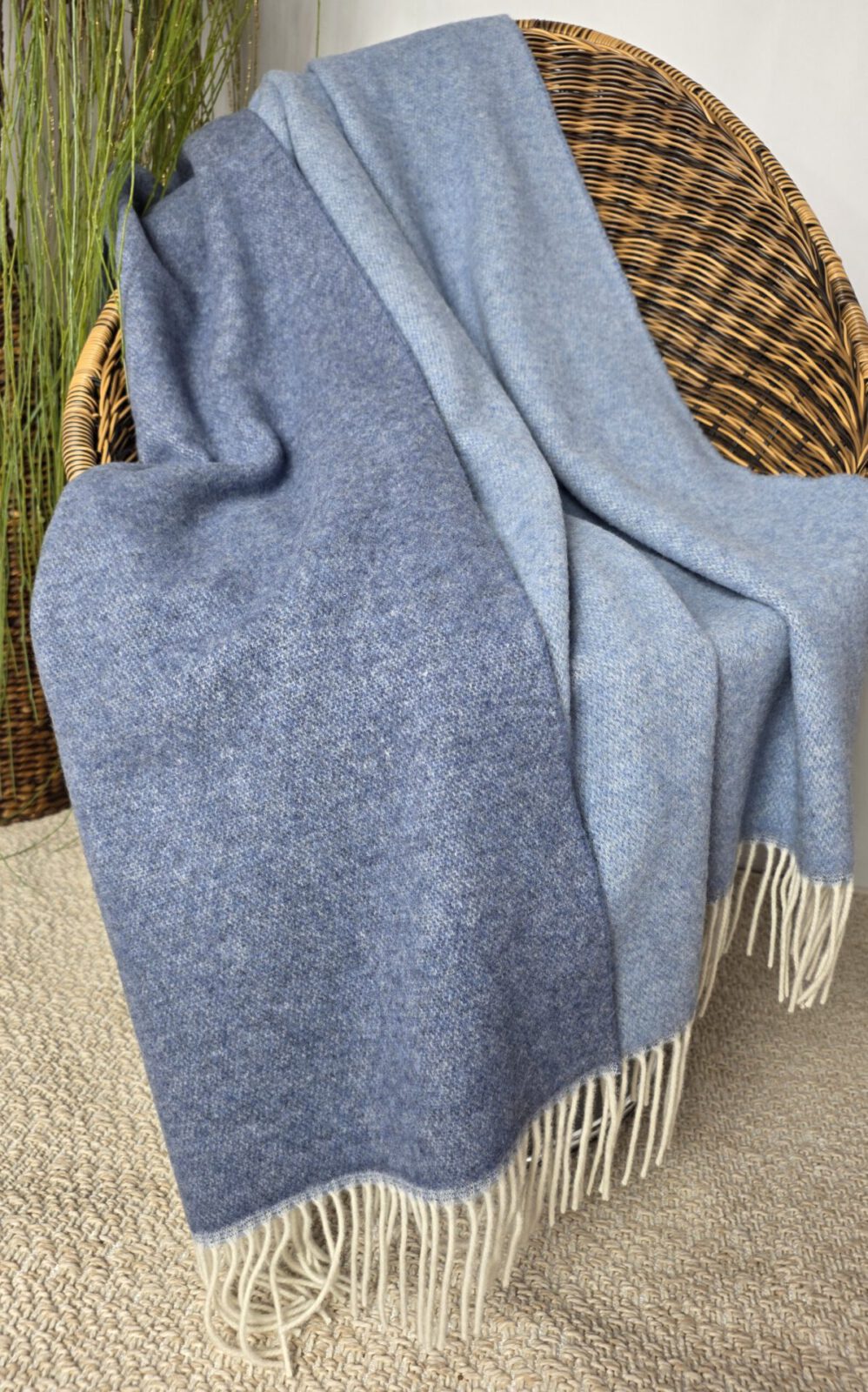 Wolldecken und Wollplaids