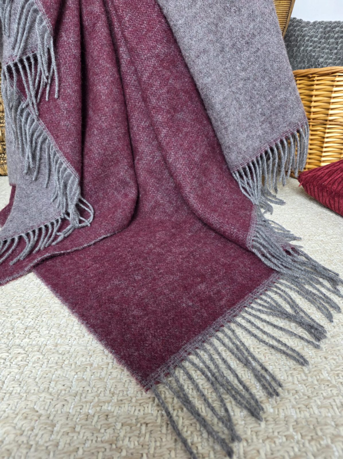 Wolldecken und Wollplaids