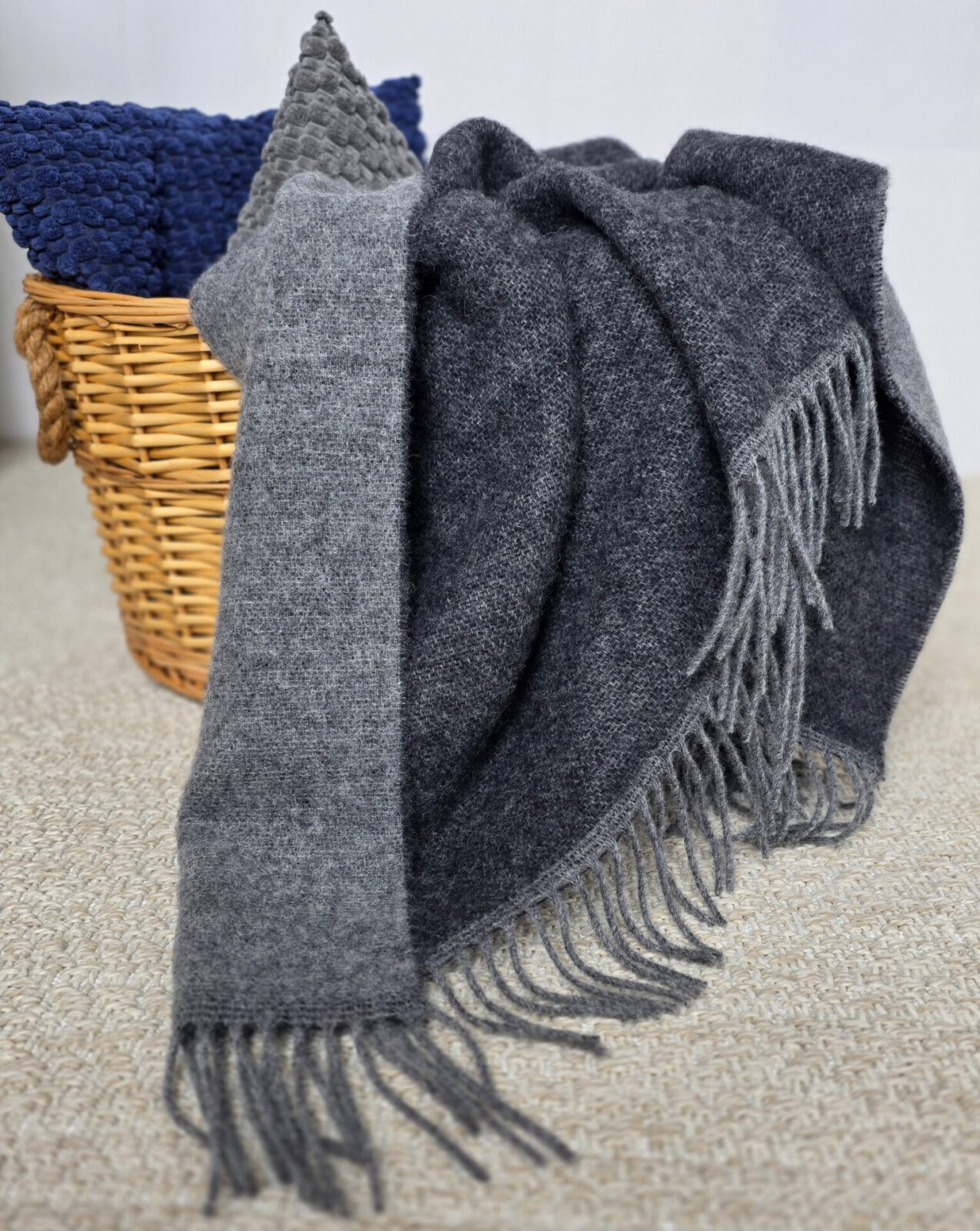 Wolldecken und Wollplaids