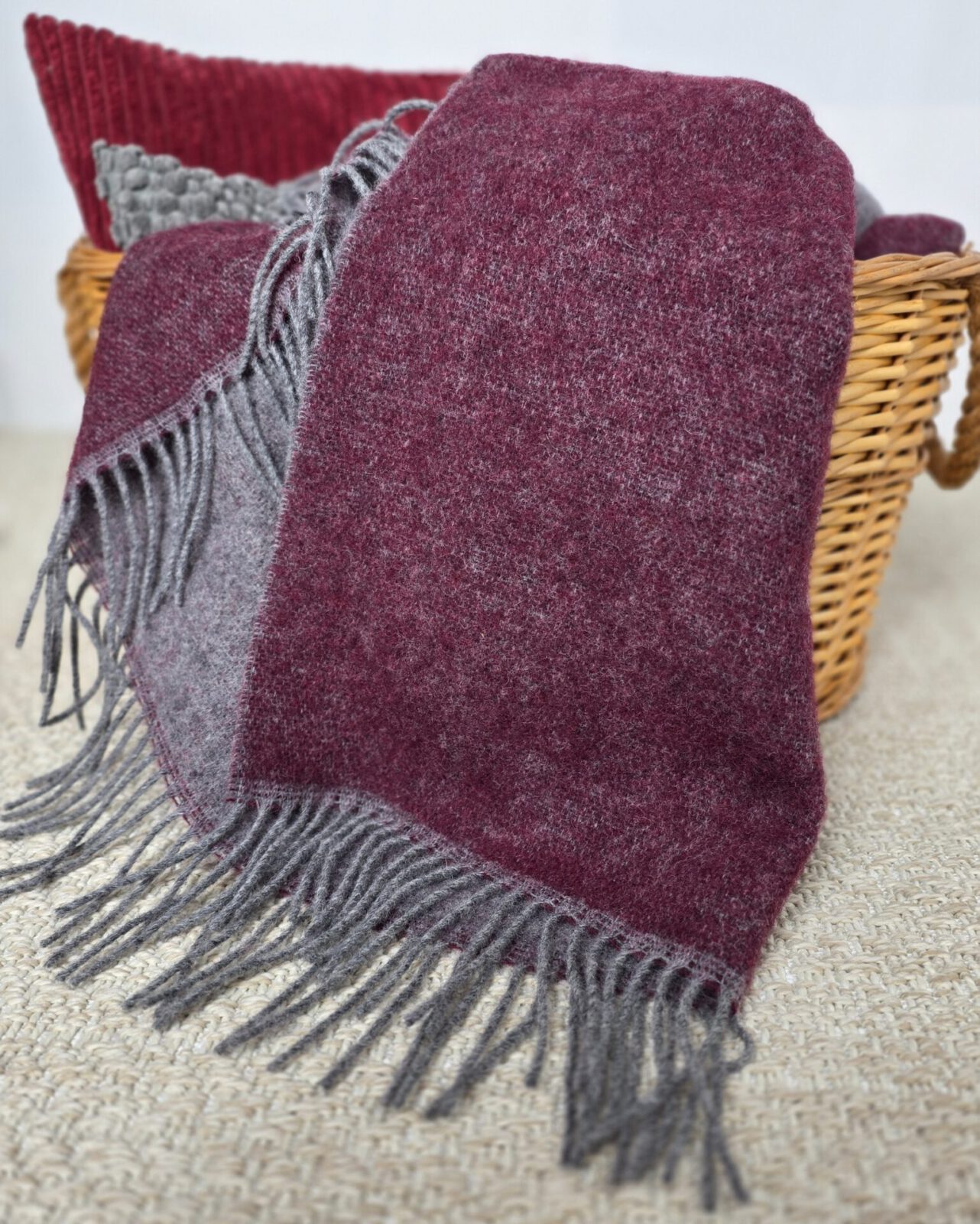 Wolldecken und Wollplaids