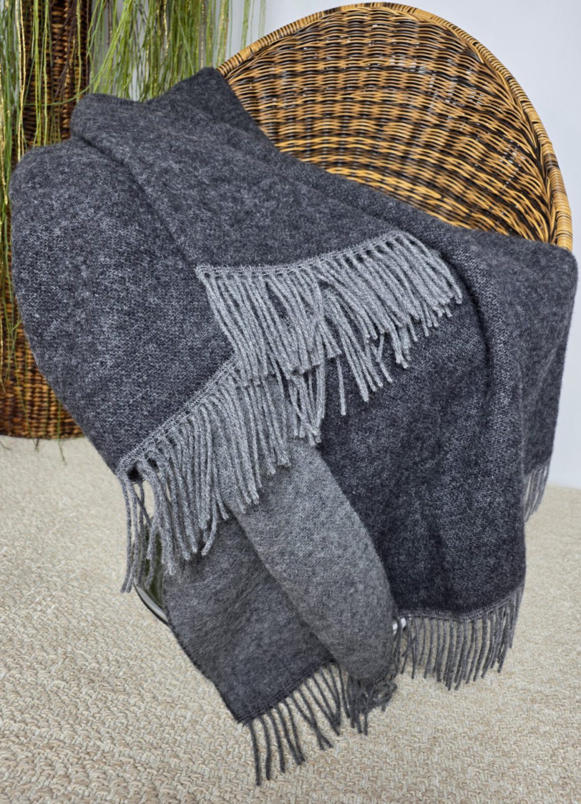 Wolldecken und Wollplaids