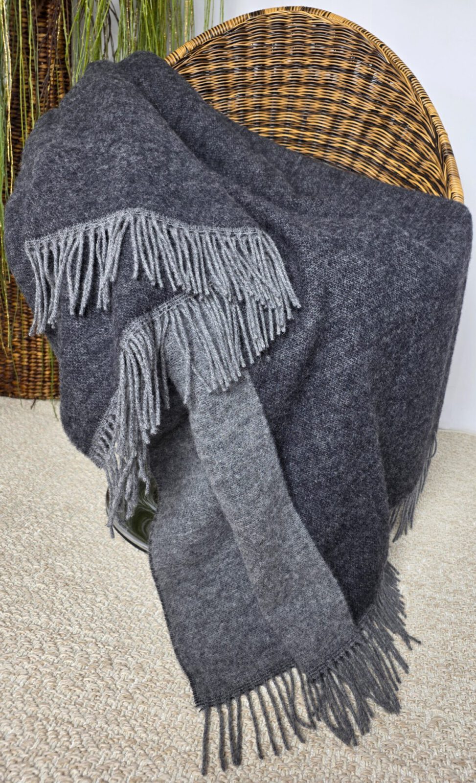 Wolldecken und Wollplaids