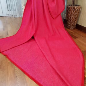 Baumwolldecke & Plaid „Korsika“ rot - Wolldecken und Wollplaids