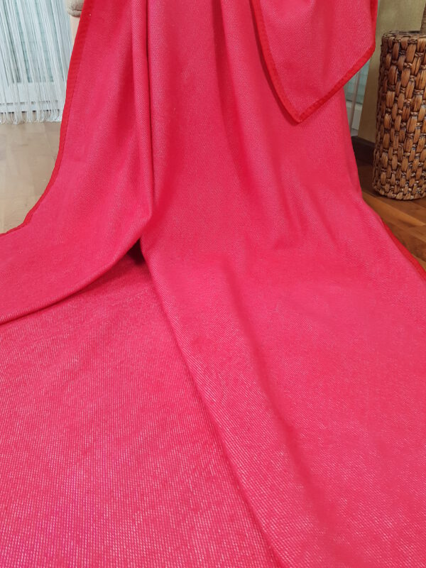 Baumwolldecke & Plaid „Korsika“ rot - Wolldecken und Wollplaids