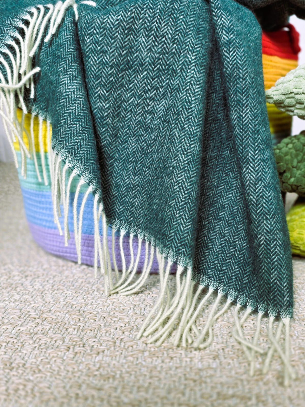 Wolldecken und Wollplaids