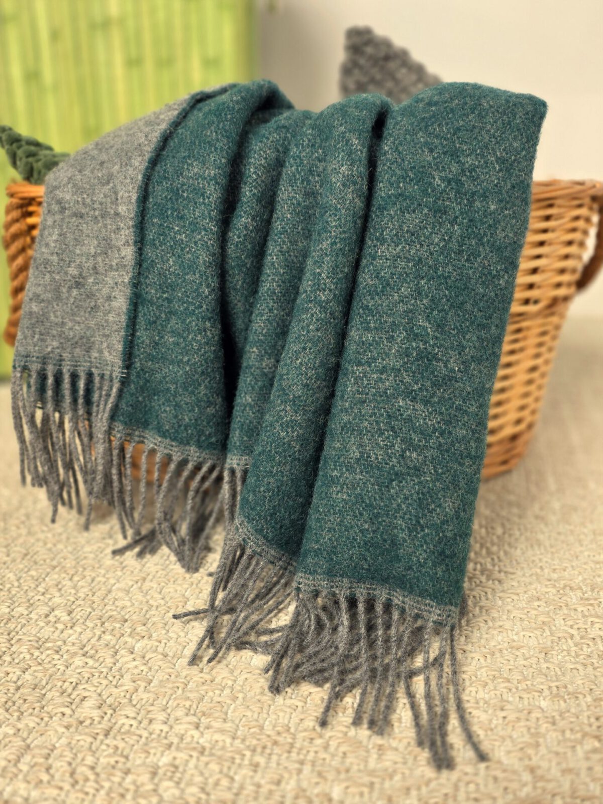 Wolldecken und Wollplaids