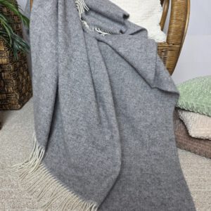 Alternative view of Wollplaid & Wolldecke "Tirol A" grau