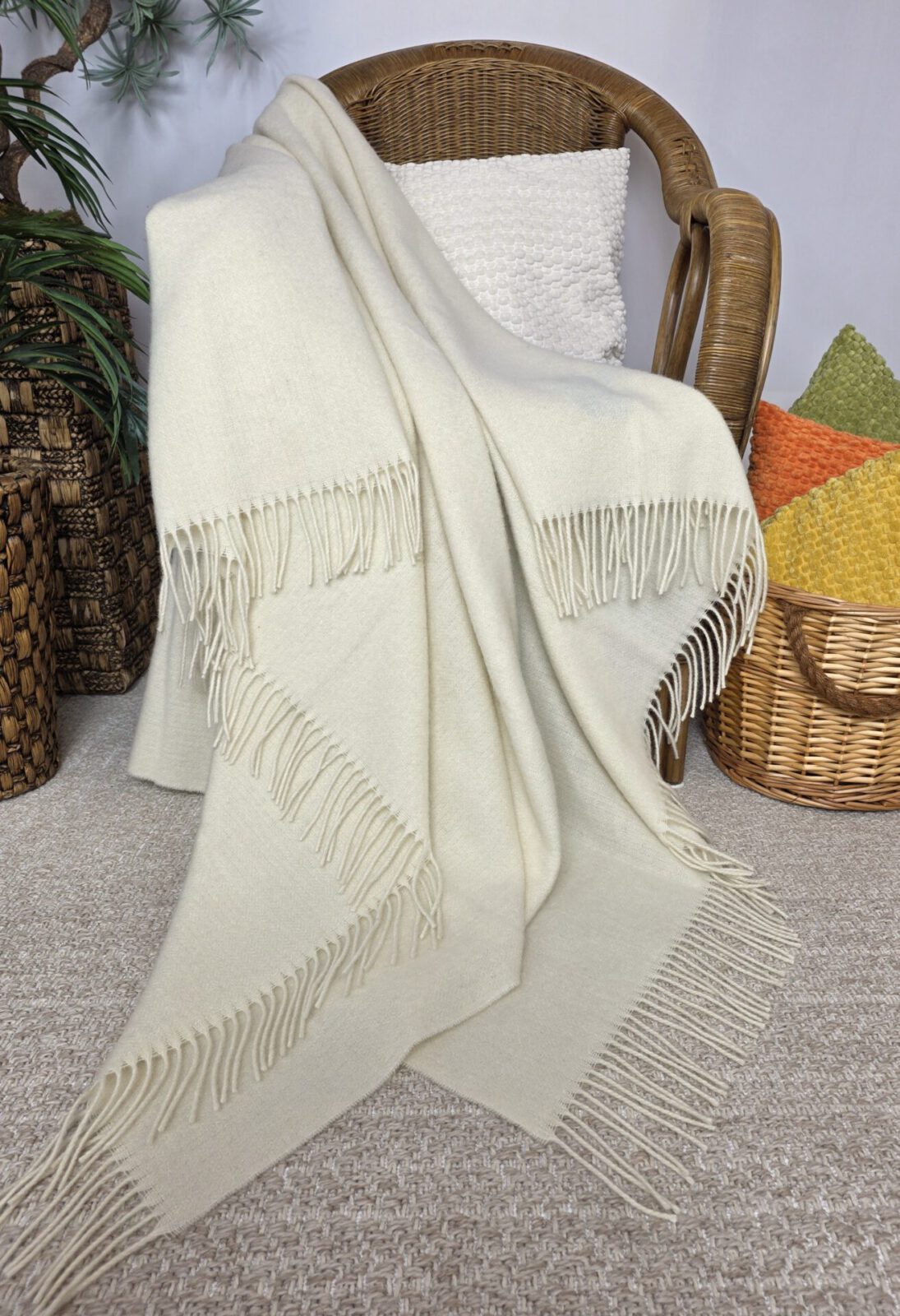 Wolldecken und Wollplaids