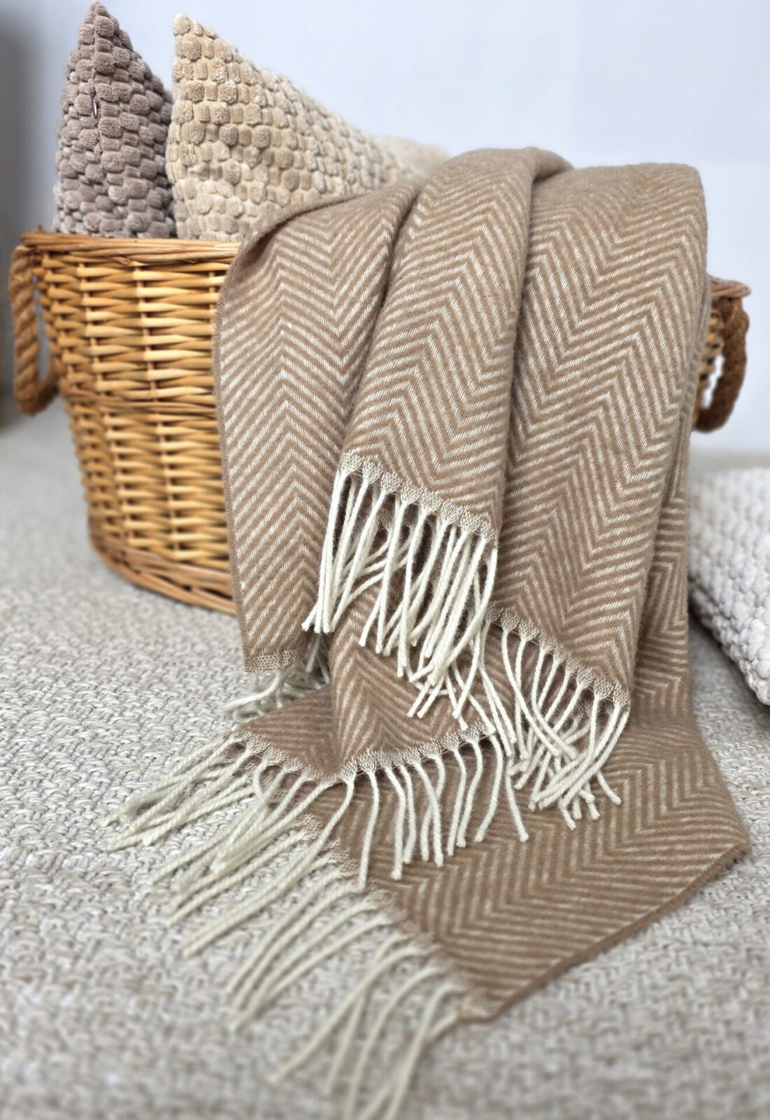 Wolldecken und Wollplaids