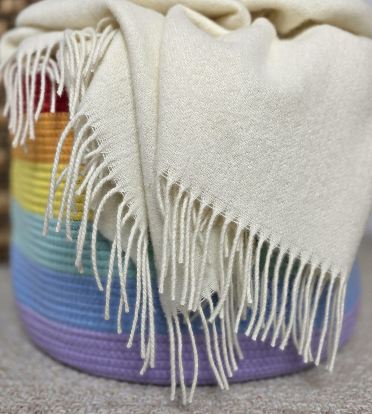 Wolldecken und Wollplaids