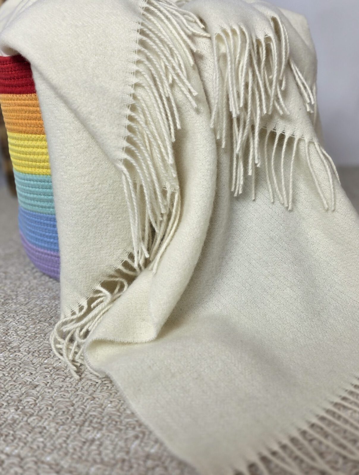 Wolldecken und Wollplaids