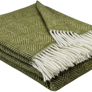 Wollplaid & Wolldecke "Tirol-M" olive
