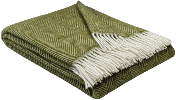 Wollplaid & Wolldecke "Tirol-M" olive
