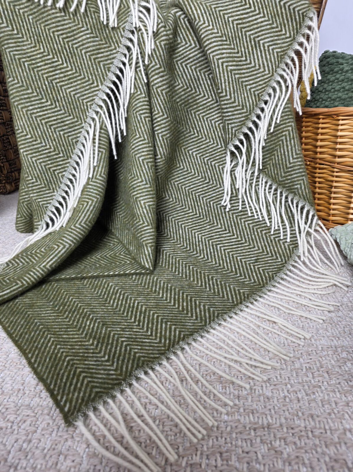 Wolldecken und Wollplaids