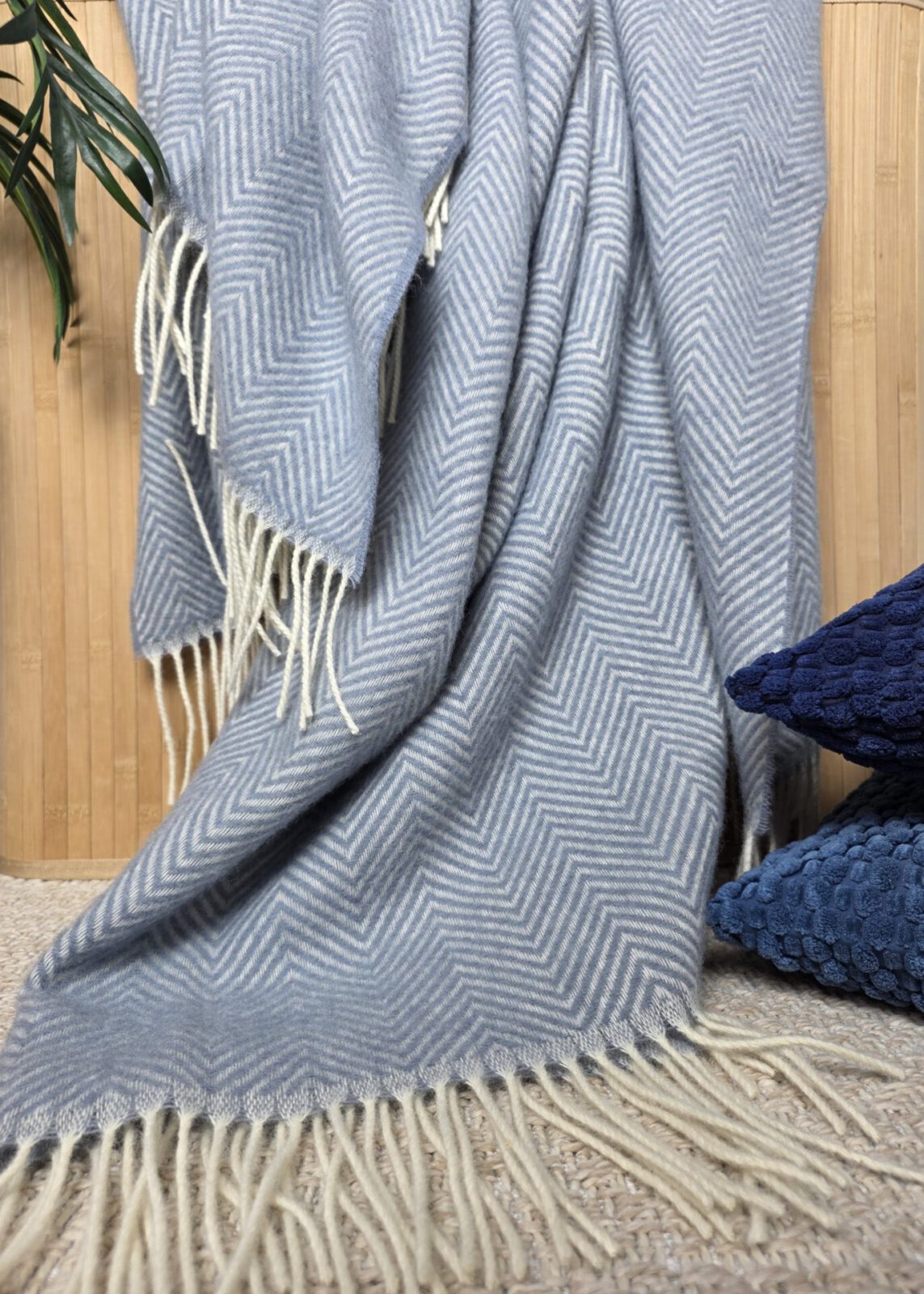 Wolldecken und Wollplaids