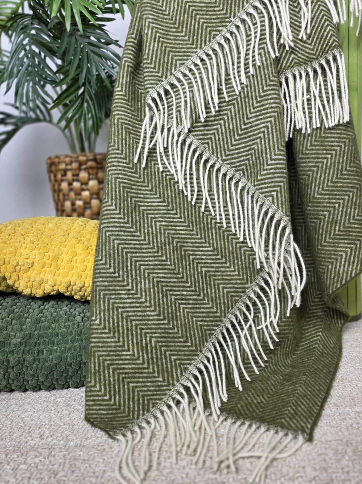 Wolldecken und Wollplaids