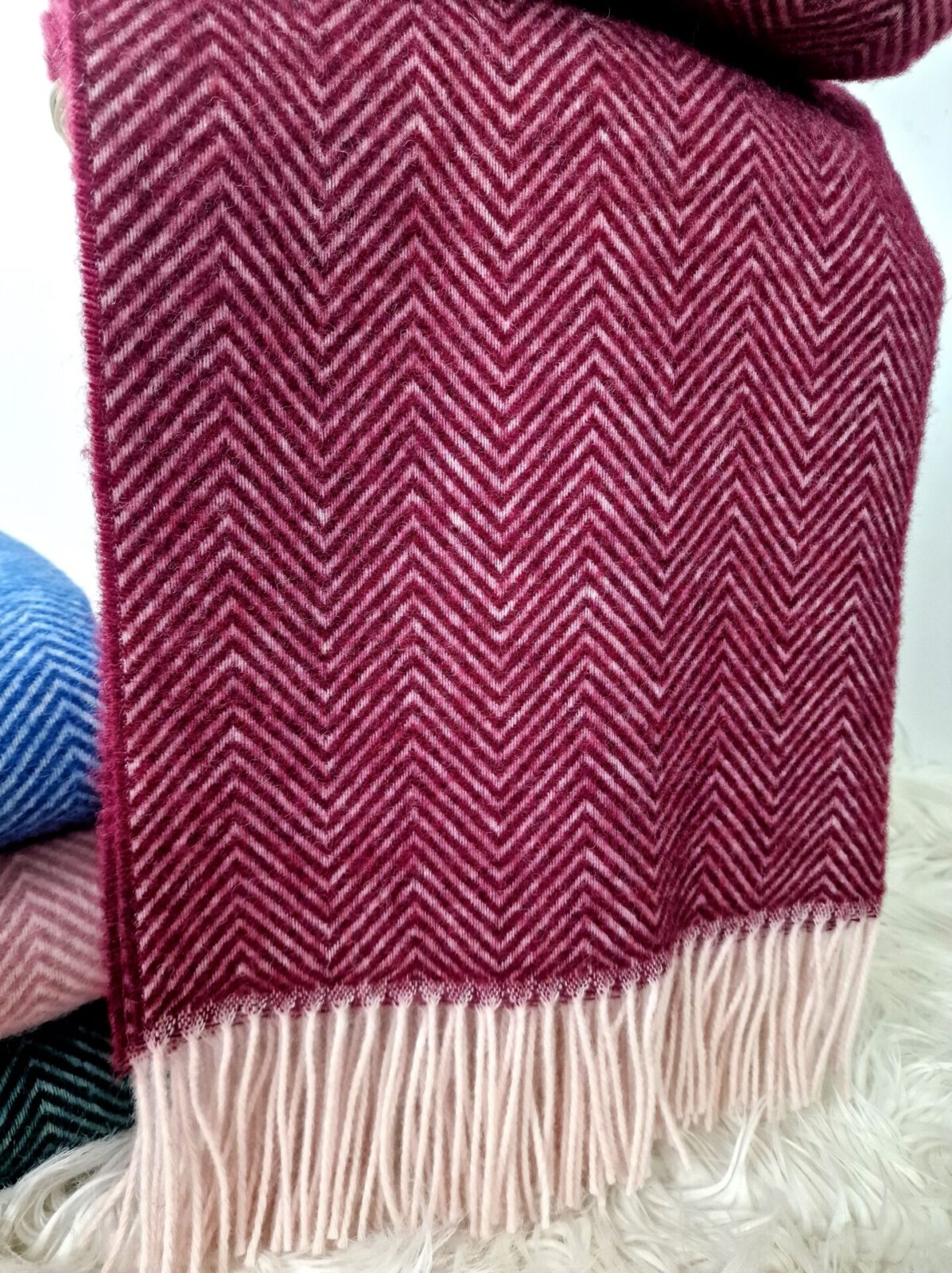 Wolldecken und Wollplaids