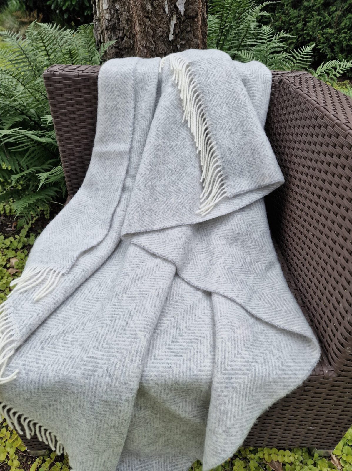 Wolldecken und Wollplaids