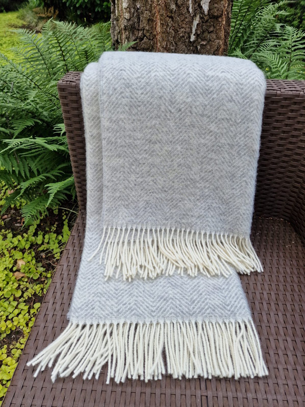 Wolldecken und Wollplaids