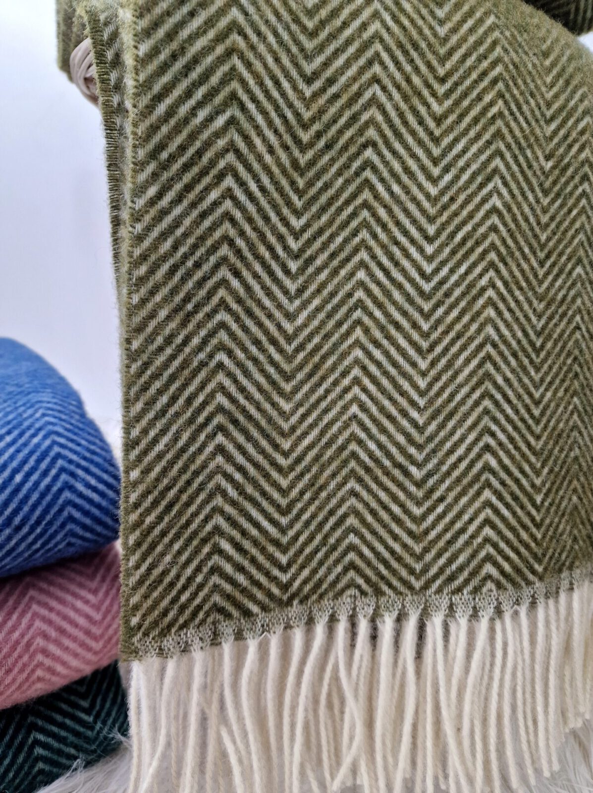 Wolldecken und Wollplaids