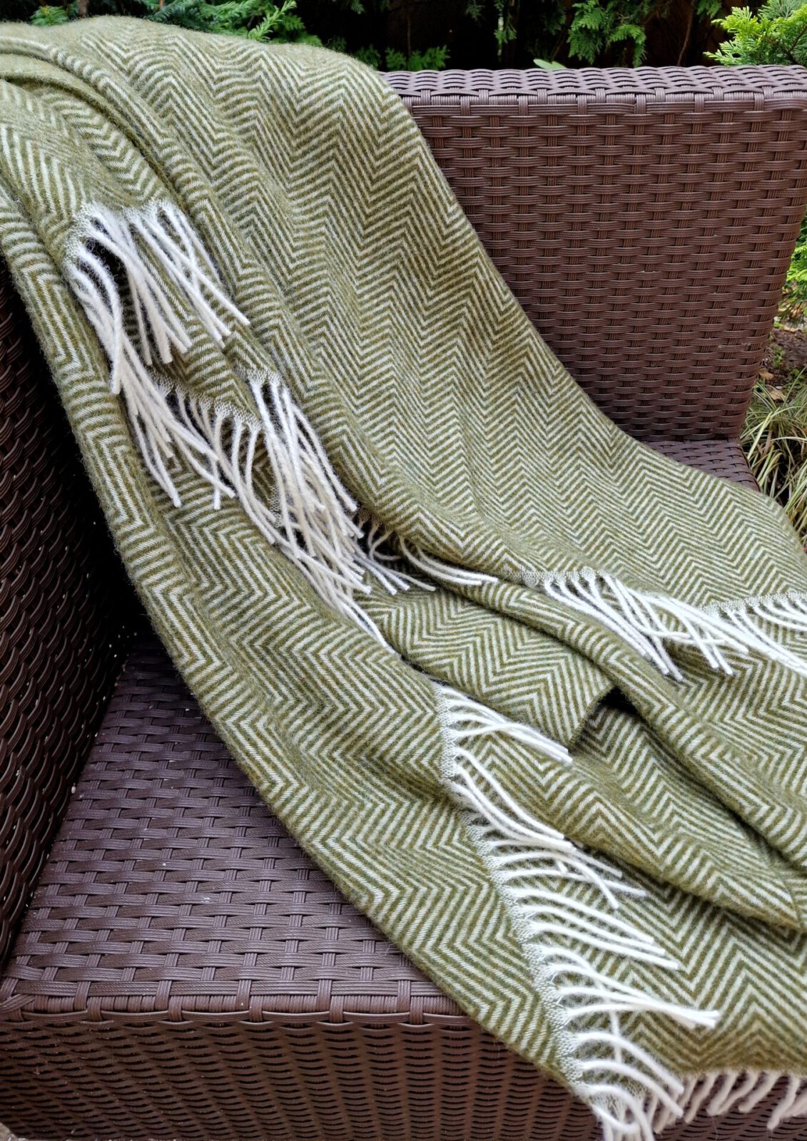 Wolldecken und Wollplaids