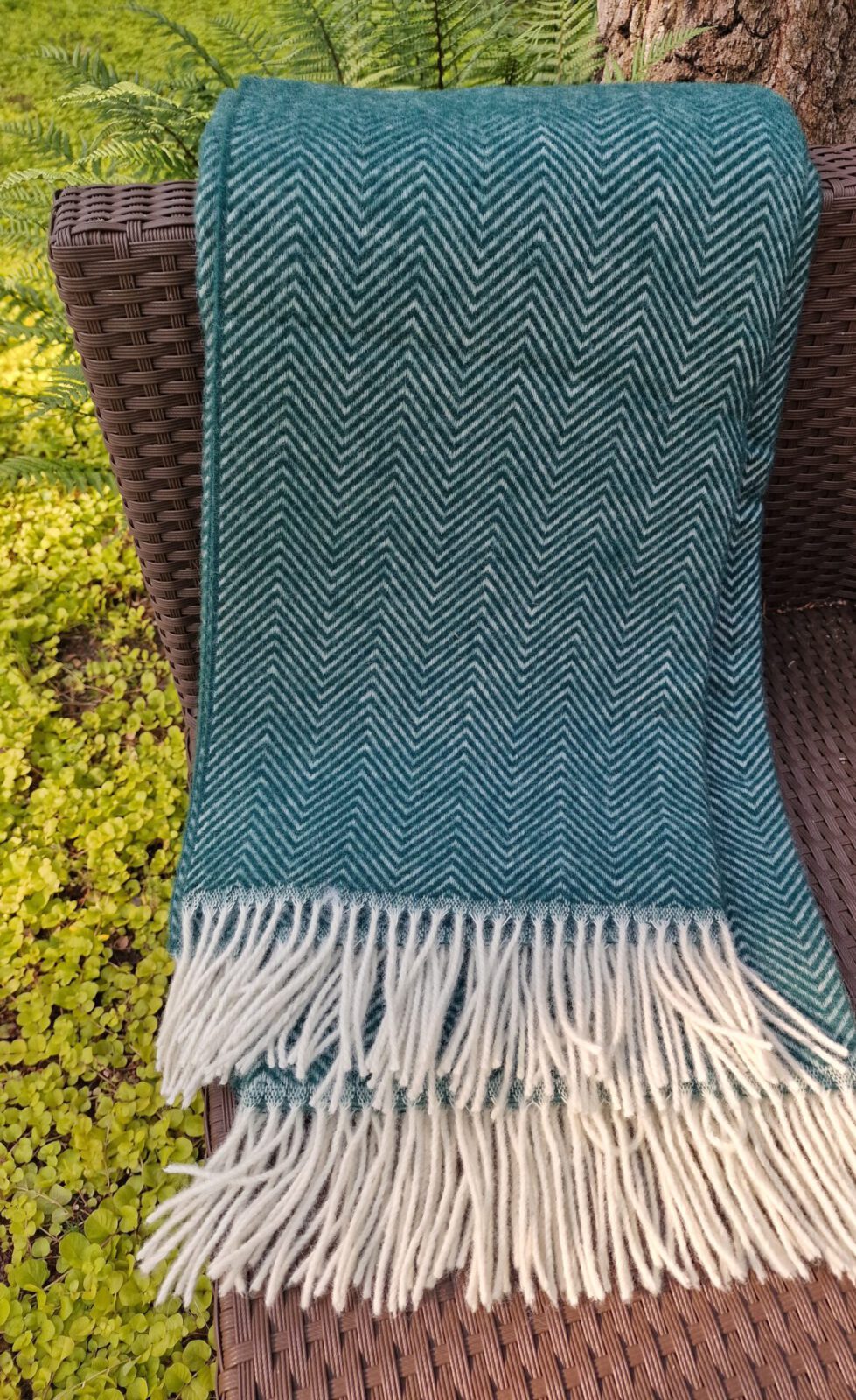 Wolldecken und Wollplaids