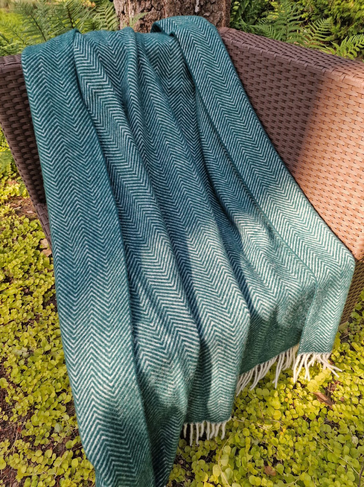Wolldecken und Wollplaids
