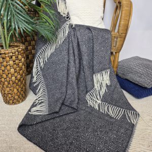 Alternative view of Wollplaid & Wolldecke "Tirol V" anthrazit