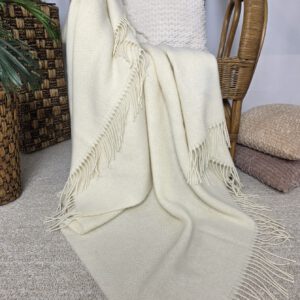 Alternative view of Wollplaid & Wolldecke "Tirol V" cremeweiß/elfenbein