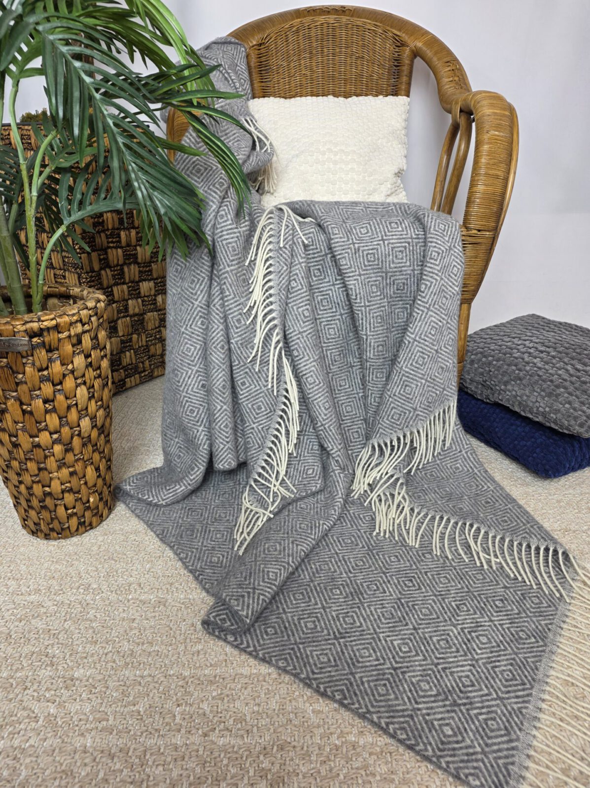 Wolldecken und Wollplaids
