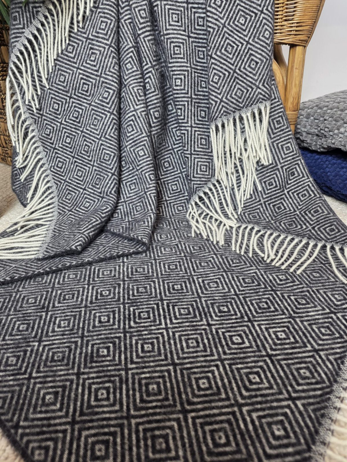Wolldecken und Wollplaids