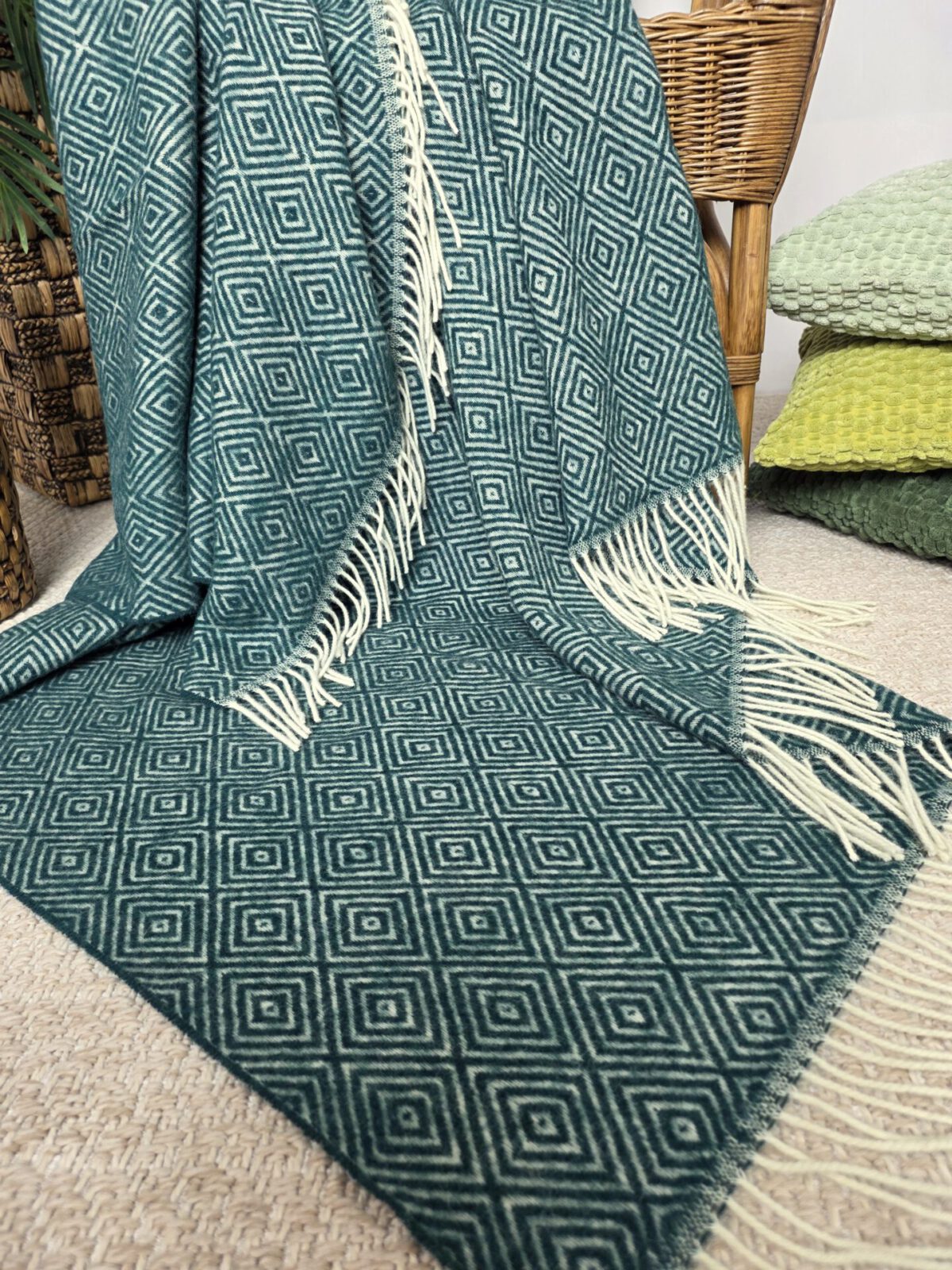Wolldecken und Wollplaids