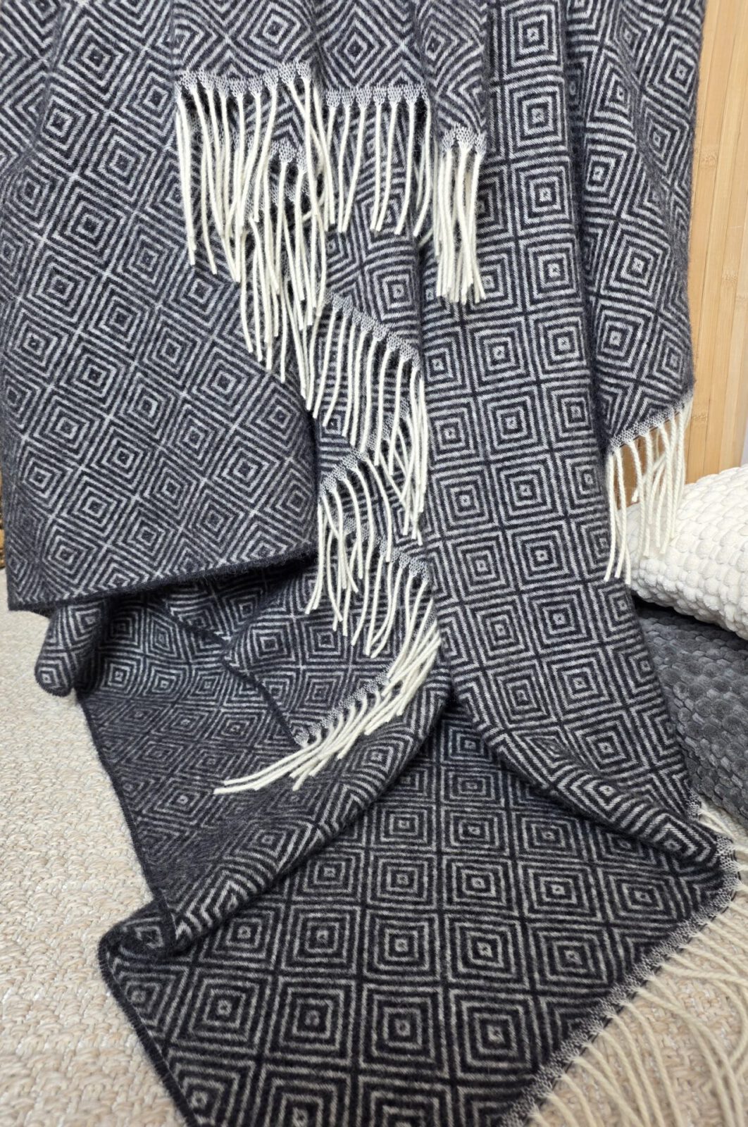 Wolldecken und Wollplaids