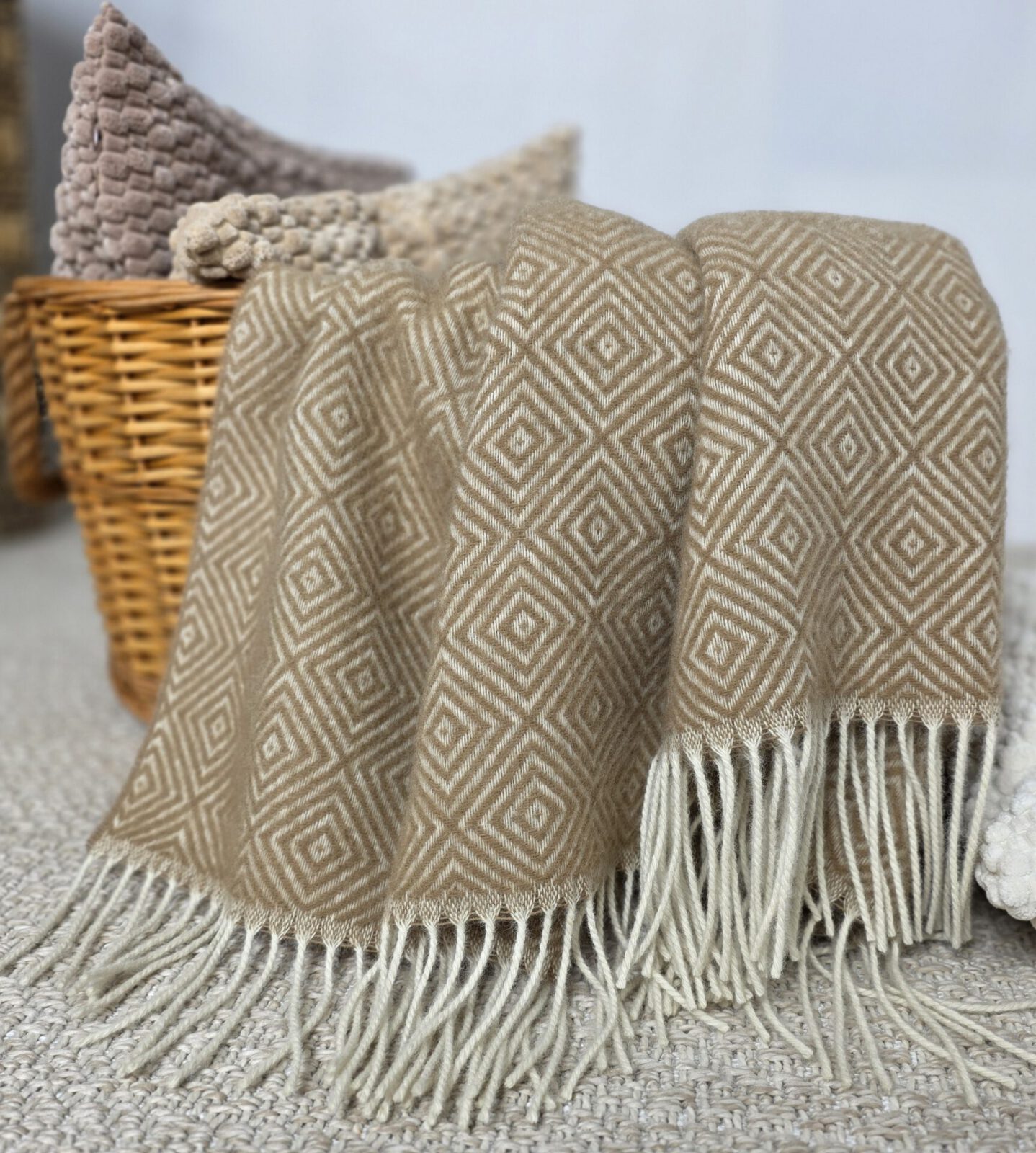 Wolldecken und Wollplaids