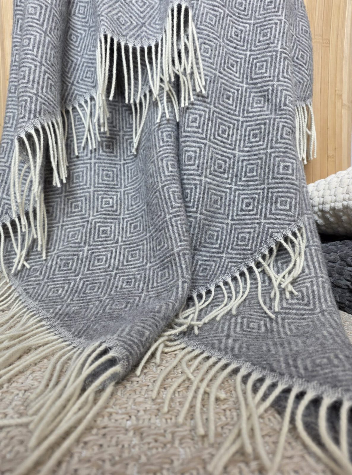 Wolldecken und Wollplaids