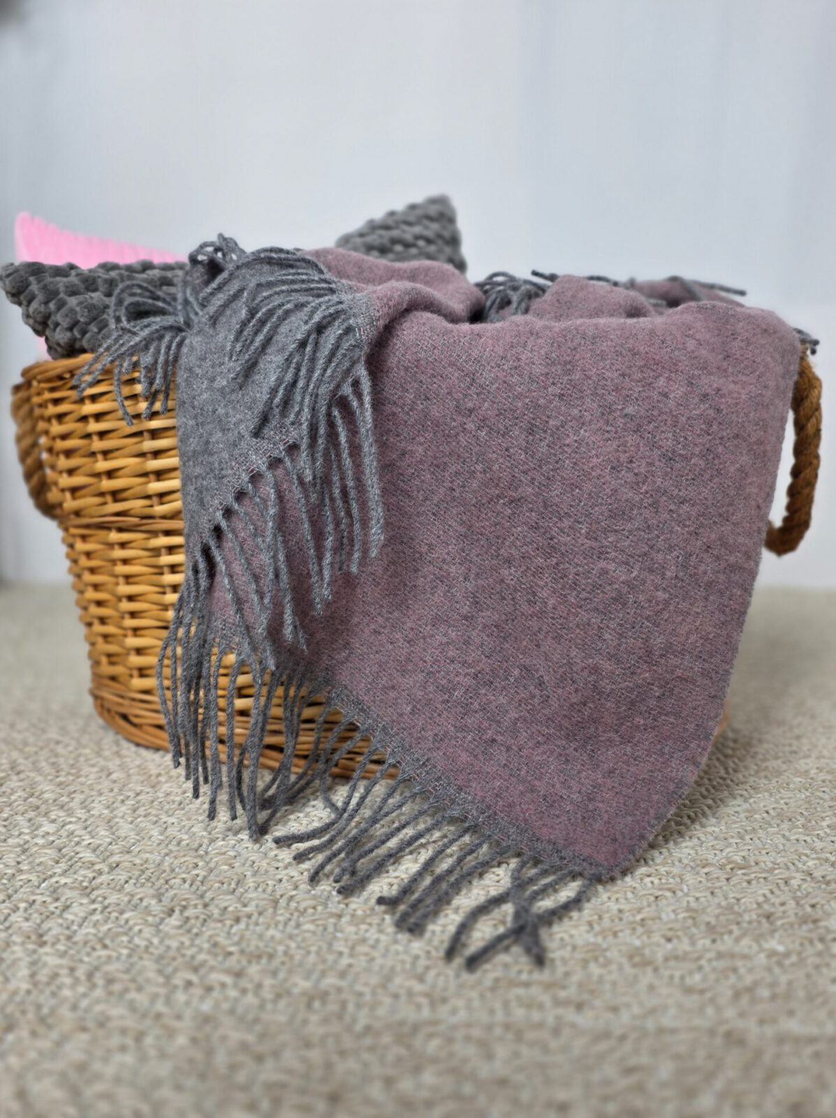 Wolldecken und Wollplaids