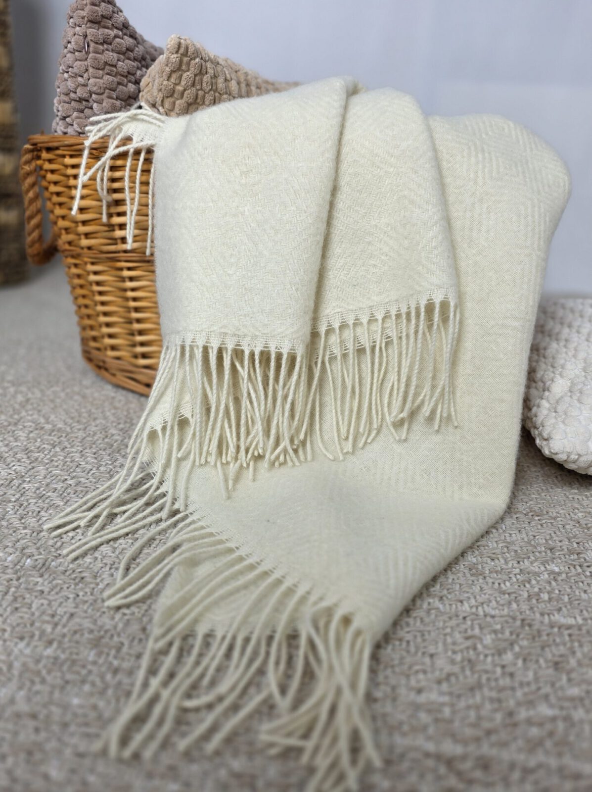 Wolldecken und Wollplaids